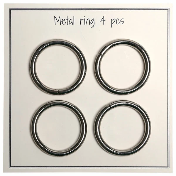 Go Handmade Metal O-ring, 4 stk, 28mm